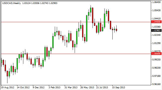 USD/CAD Haftalık Grafik - 7 Ekim 2013